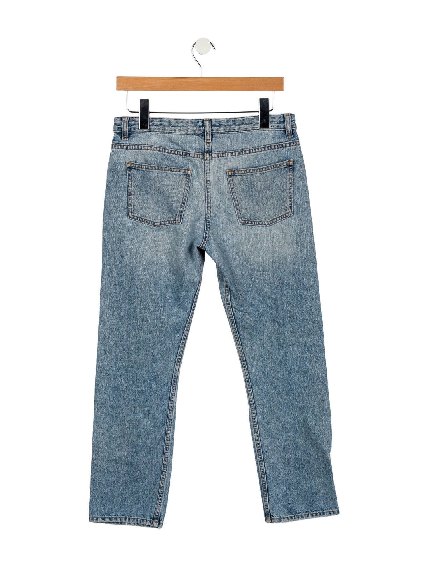 The Row Mid-Rise Straight Leg Jeans