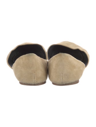 The Row Suede D'Orsay Flats