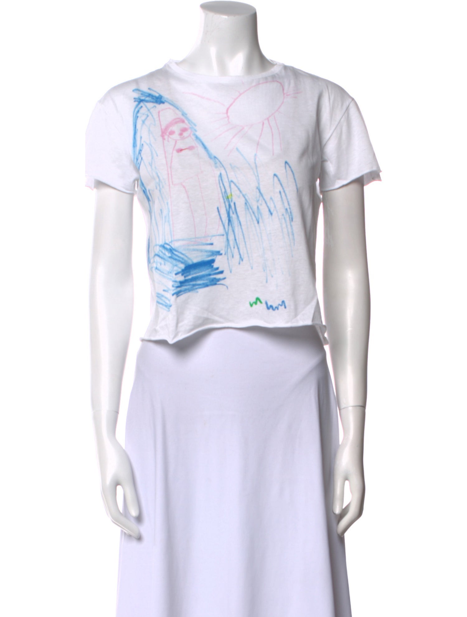 The Row Graphic Print Bateau Neckline T-Shirt