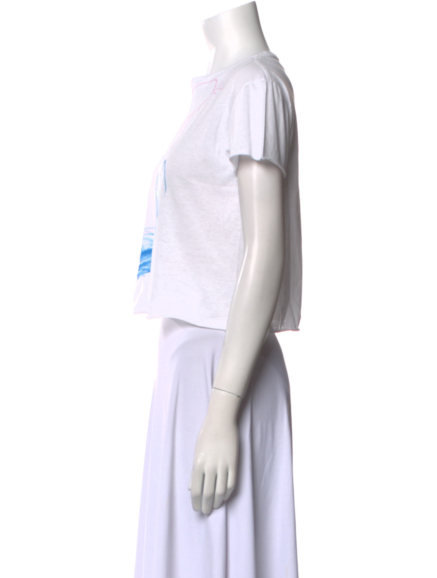 The Row Graphic Print Bateau Neckline T-Shirt