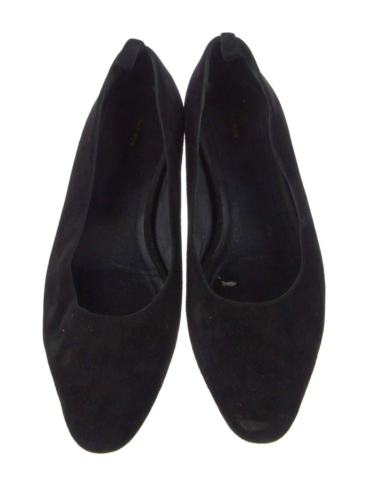 The Row Suede Ballet Flats