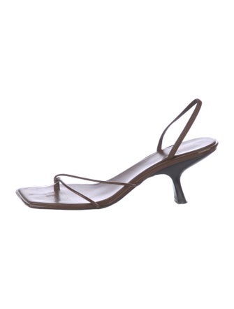 The Row Leather Slingback Sandals