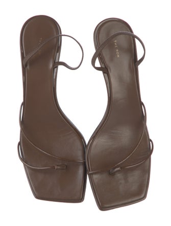 The Row Leather Slingback Sandals