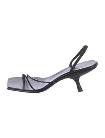 The Row Leather Slingback Sandals