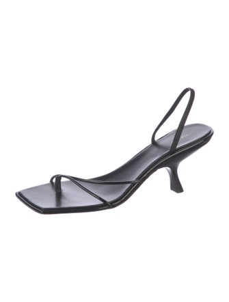 The Row Leather Slingback Sandals