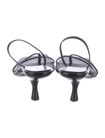 The Row Leather Slingback Sandals