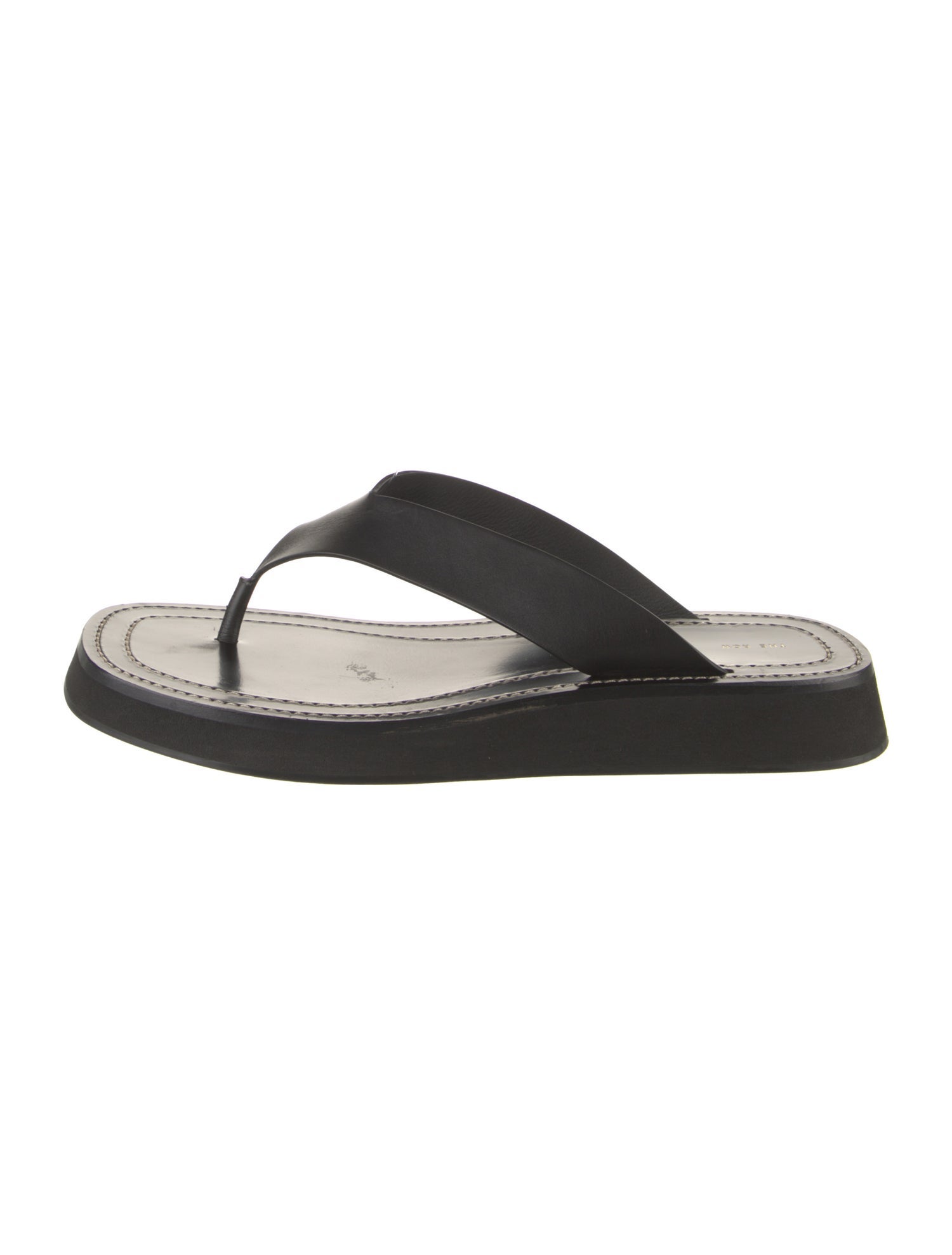The Row Ginza Leather Flip Flops
