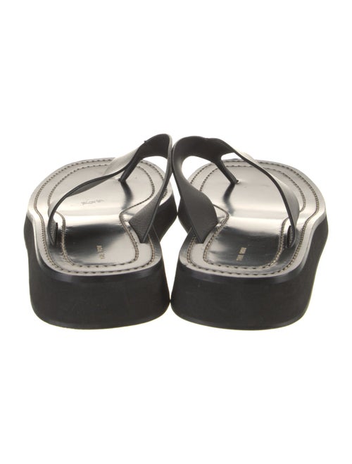 The Row Ginza Leather Flip Flops