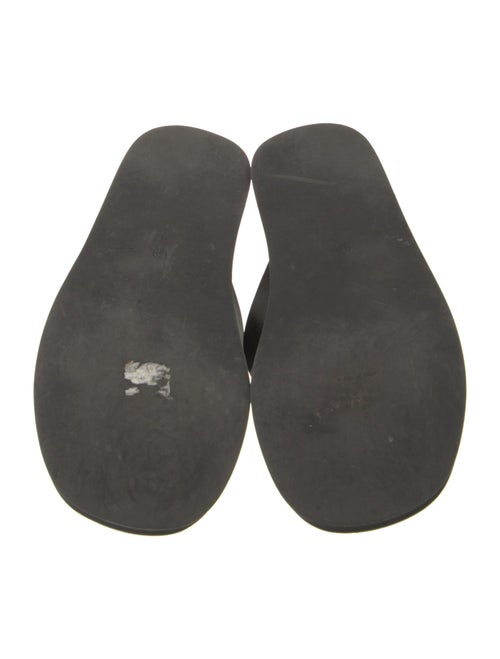 The Row Ginza Leather Flip Flops