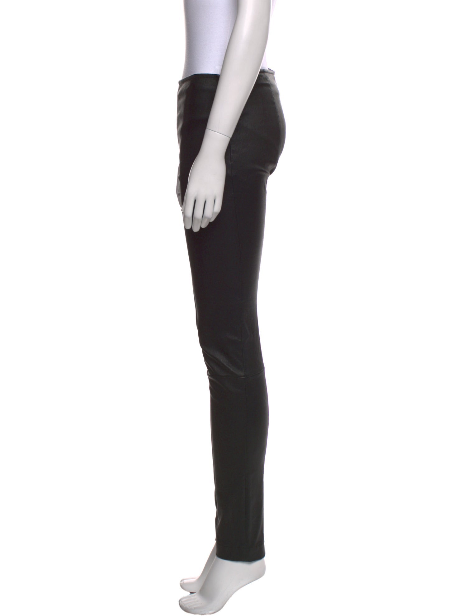 The Row Leather Skinny Leg Pants