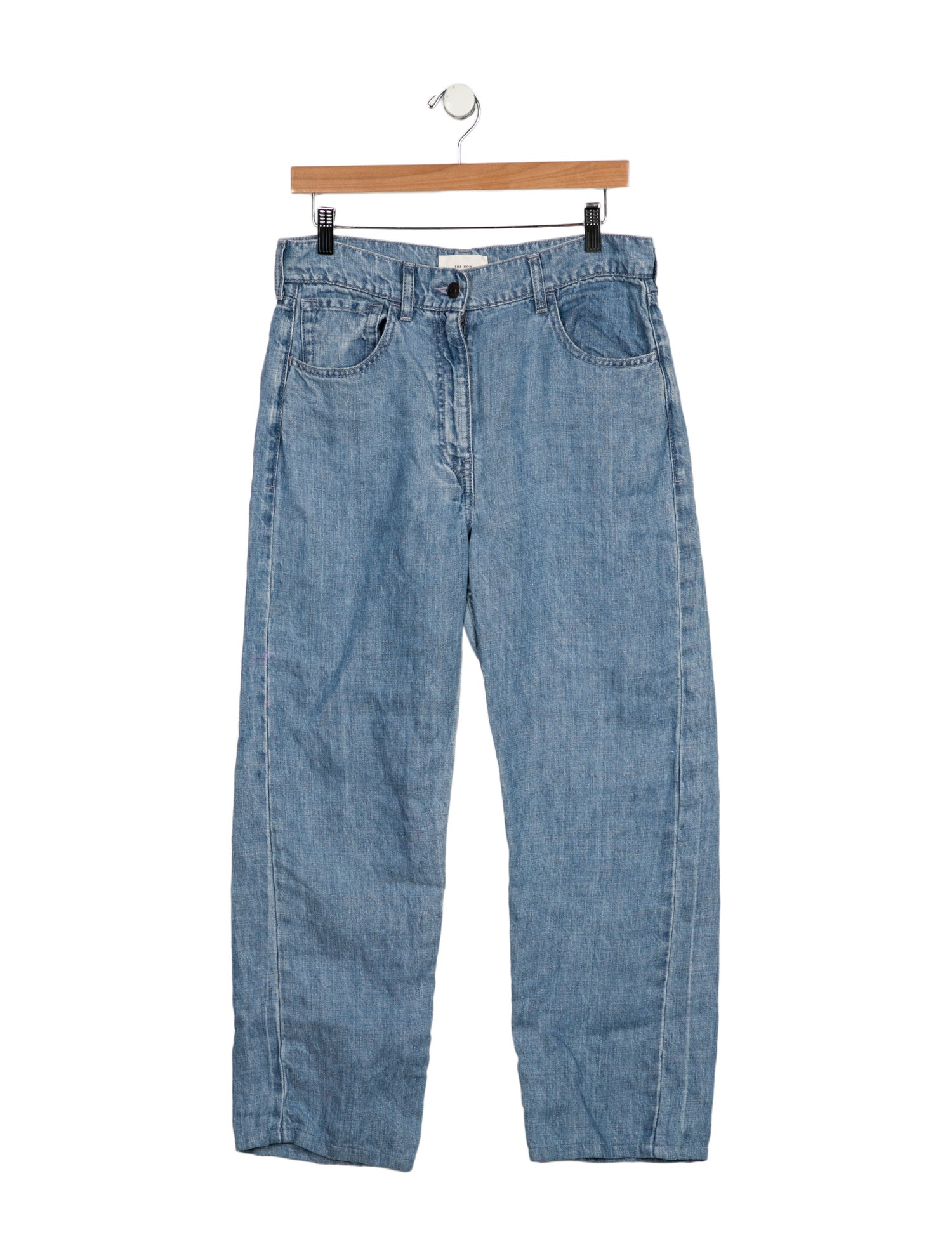 The Row Linen Straight Leg Pants