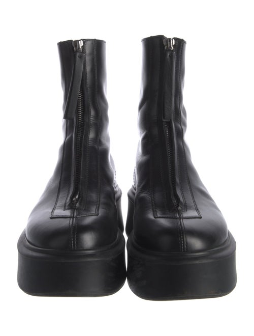 The Row Leather Combat Boots