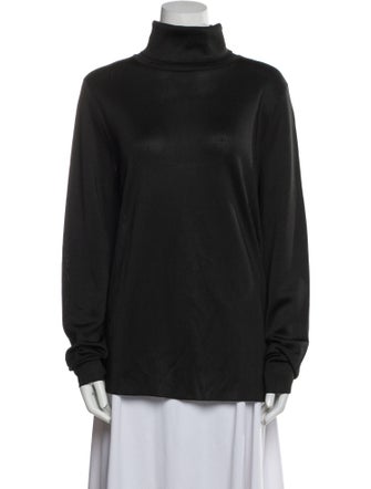 The Row Silk Turtleneck Sweatshirt