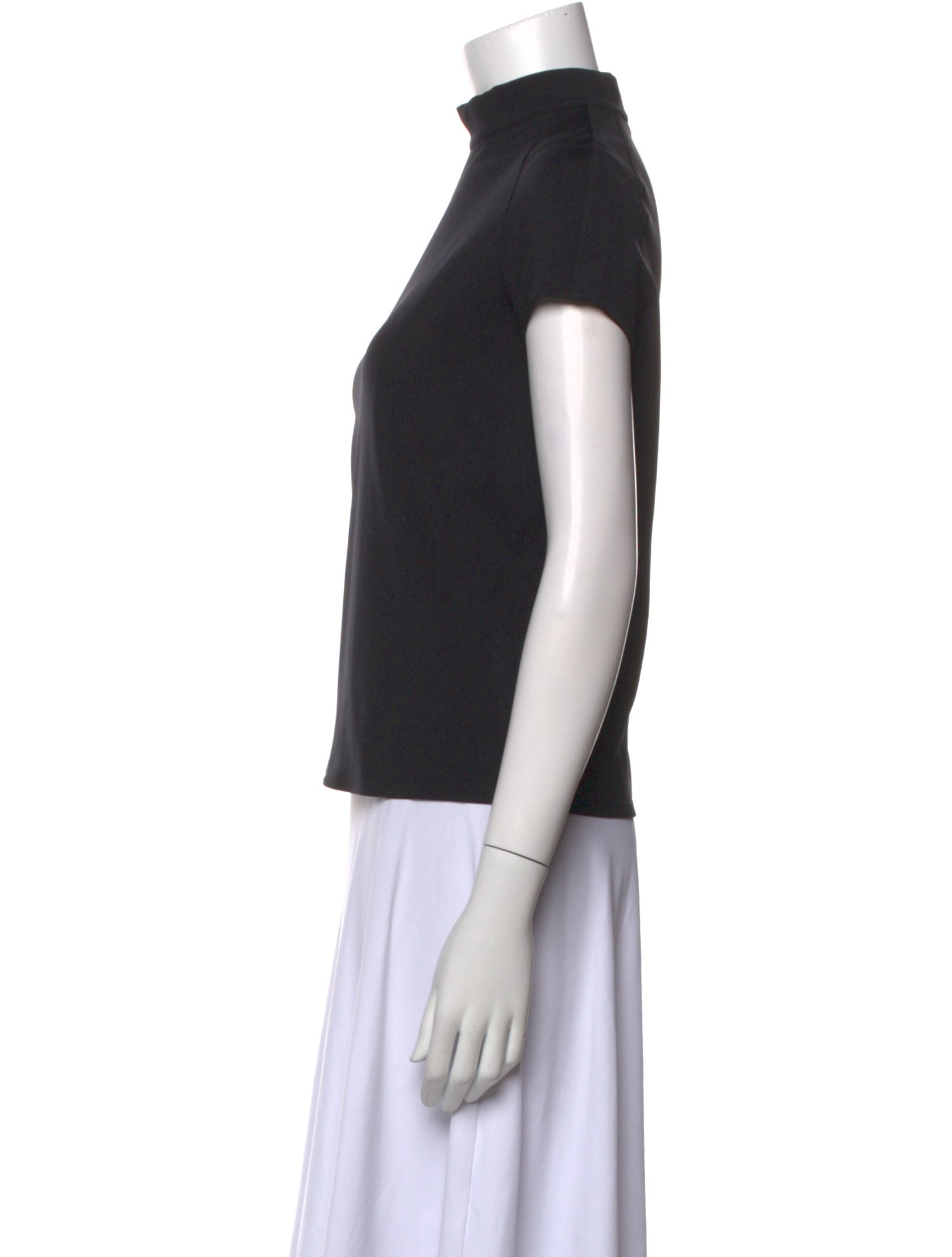 The Row Turtleneck Short Sleeve Top