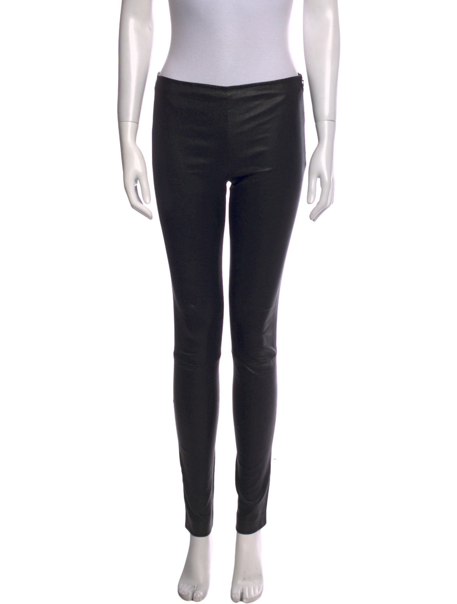 The Row Leather Skinny Leg Pants