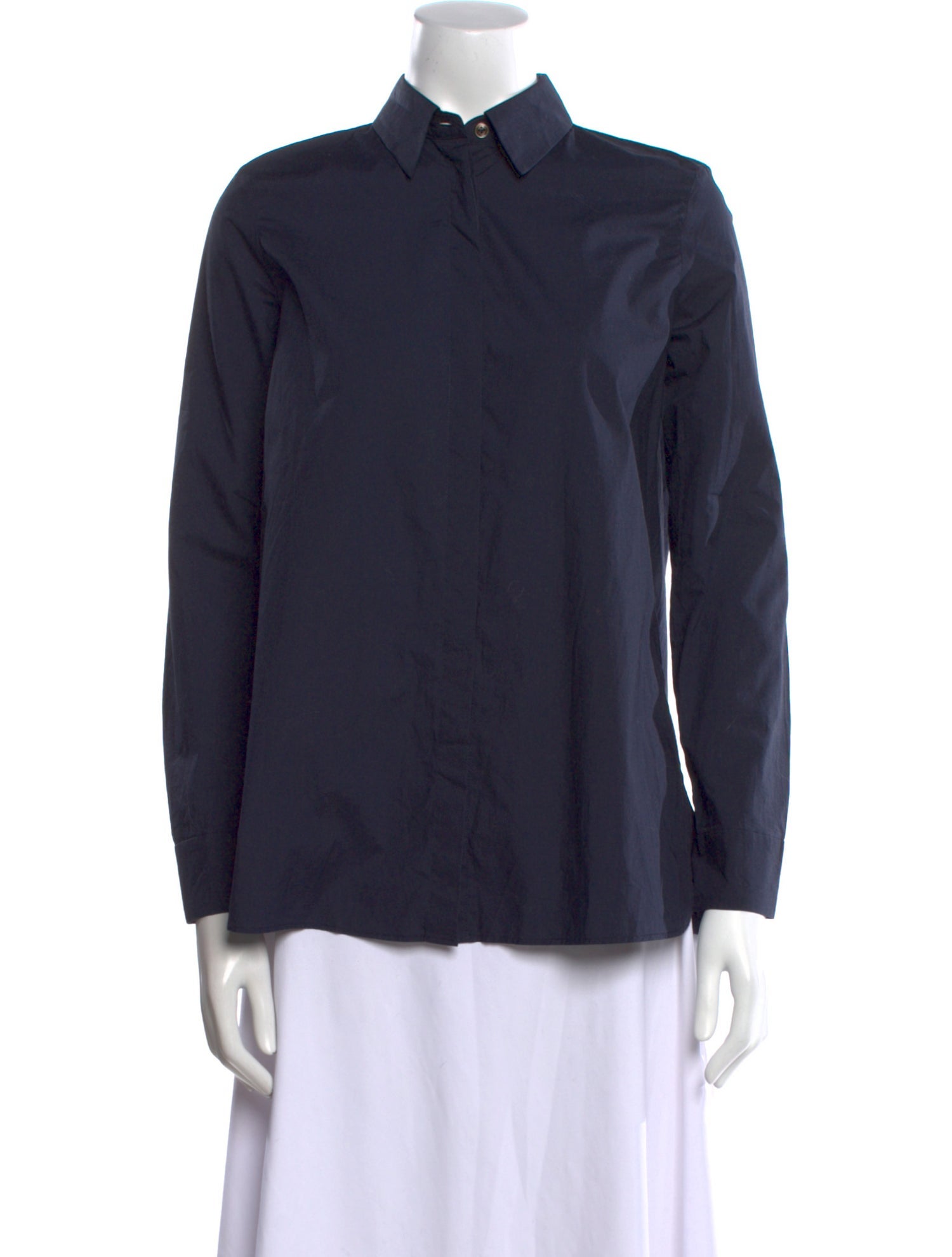 The Row Long Sleeve Button-Up Top