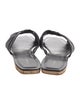 The Row Soft Knot Leather Slides