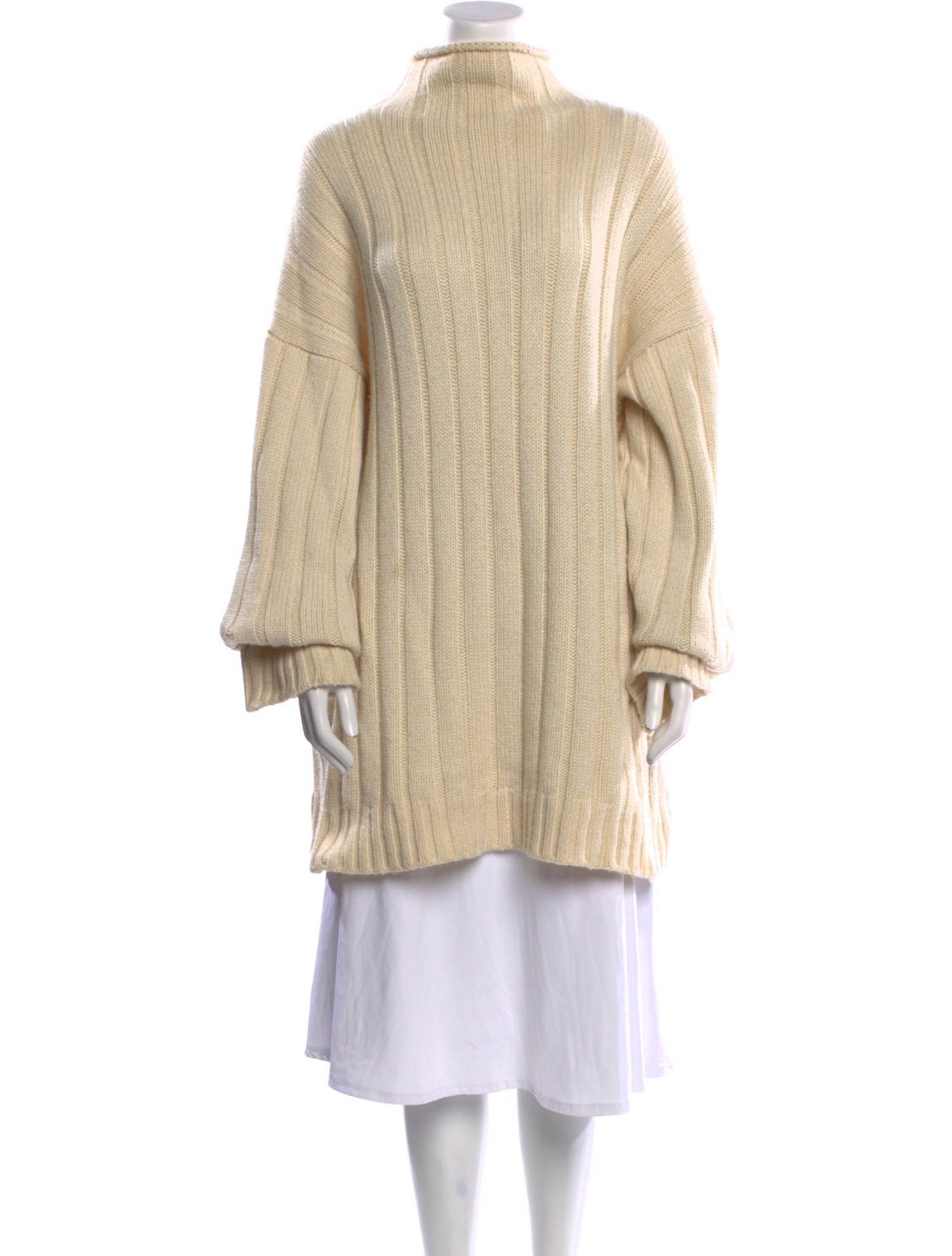 The Row Cashmere Mock Neck Sweater