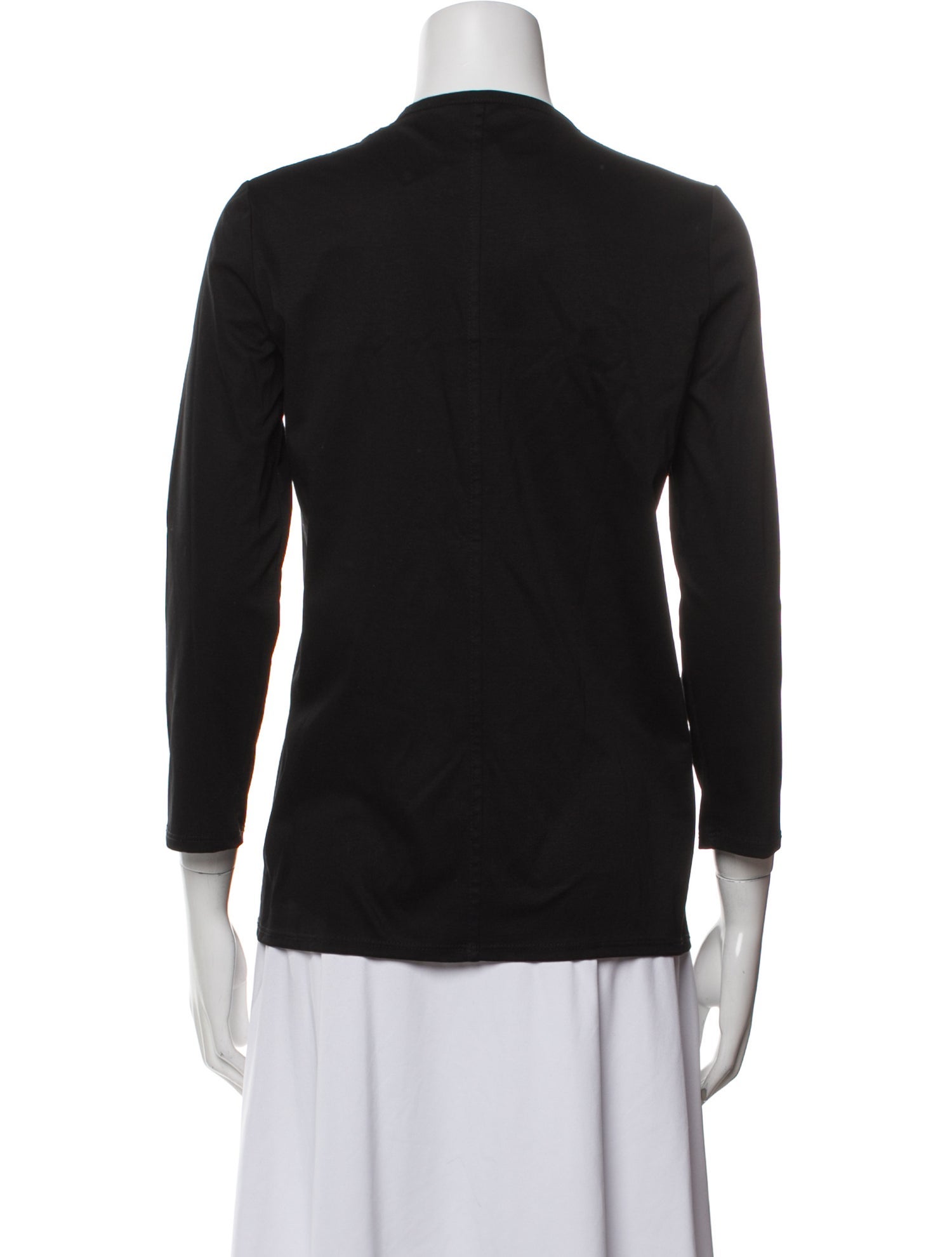 The Row Crew Neck Three-Quarter Sleeve Top