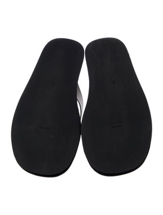 The Row Leather Flip Flops