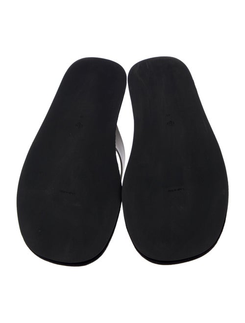 The Row Leather Flip Flops