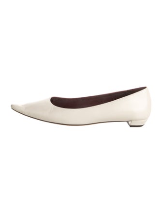 The Row Leather Ballet Flats
