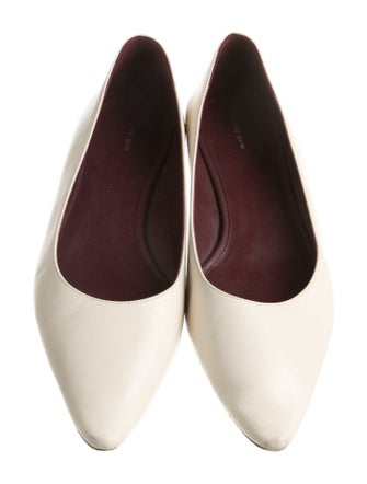 The Row Leather Ballet Flats
