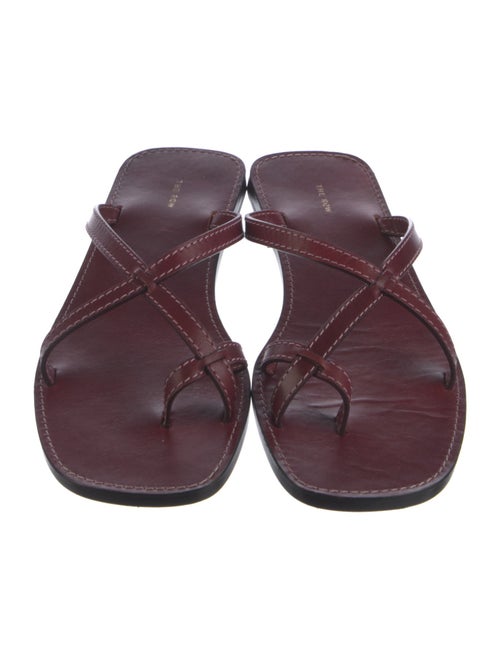 The Row Link Leather Slides