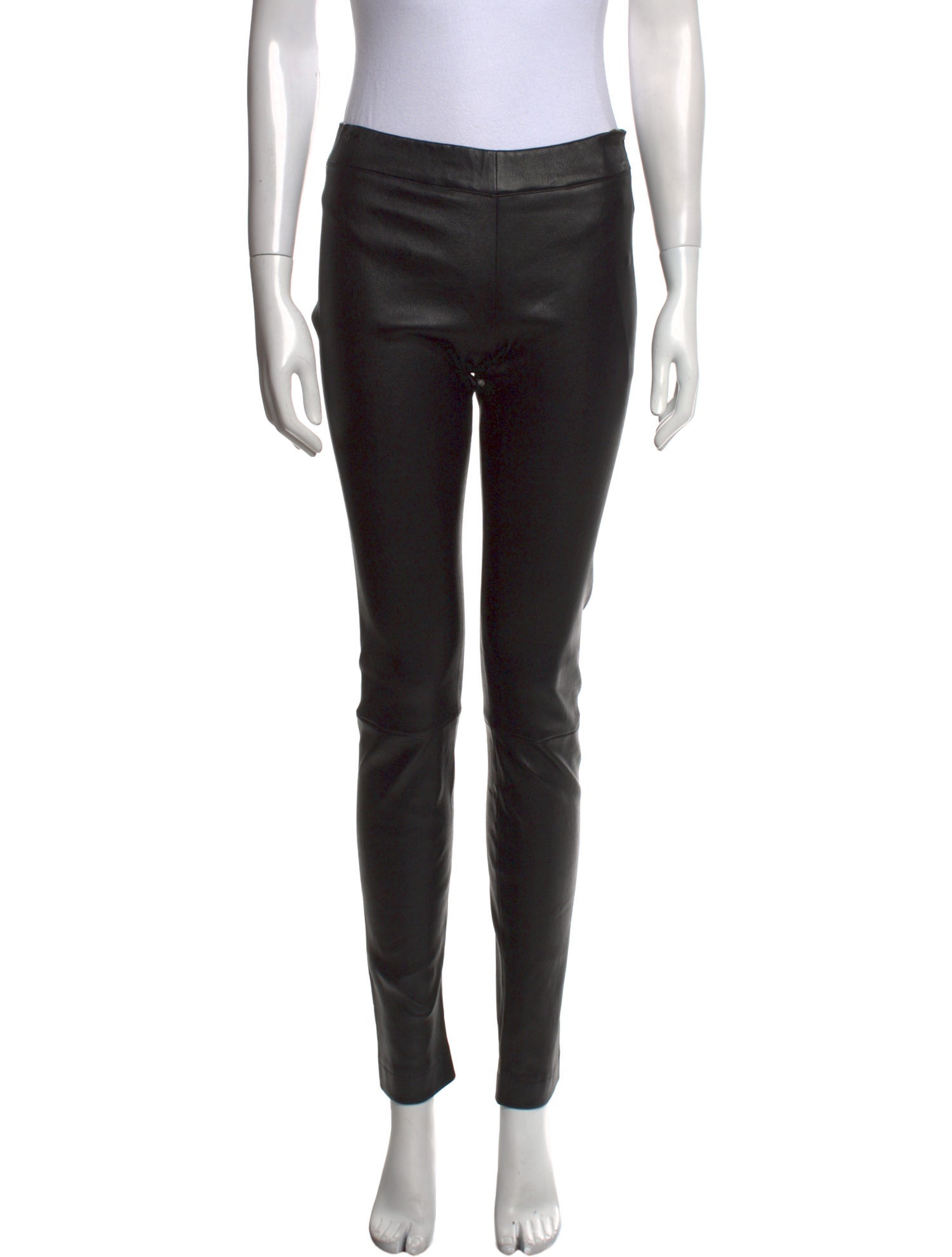 The Row Leather Skinny Leg Pants