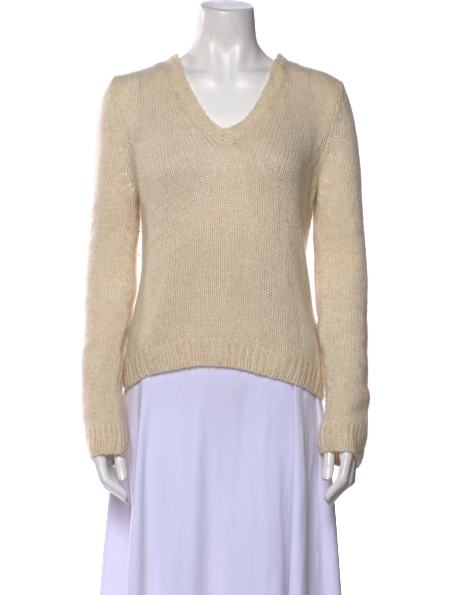 The Row Cashmere V-Neck Sweater