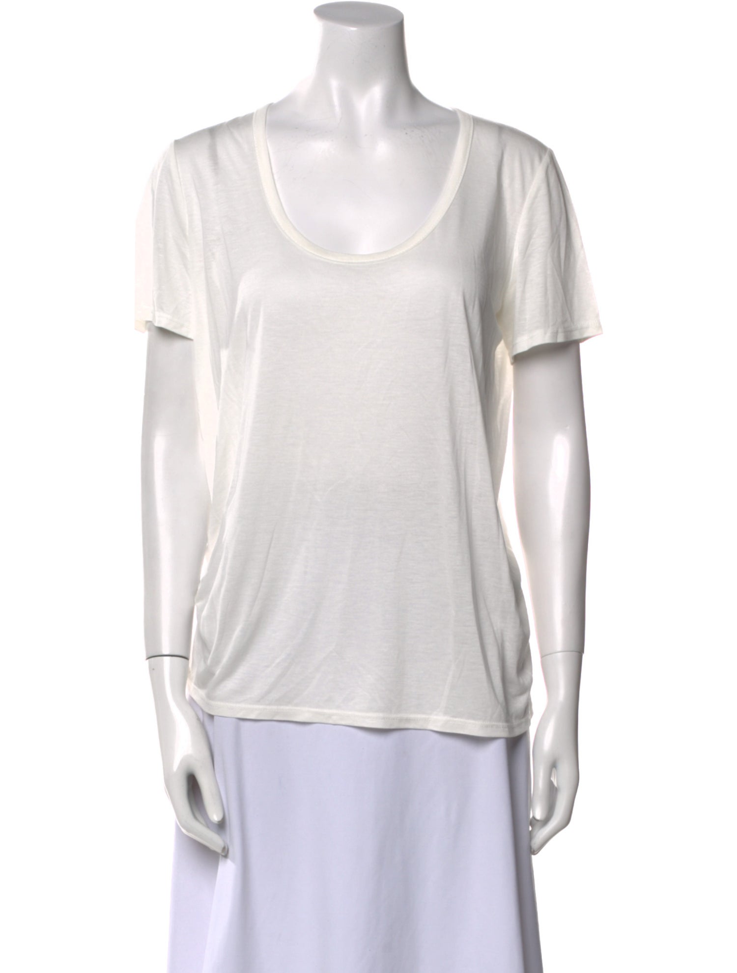 The Row Scoop Neck Short Sleeve T-Shirt