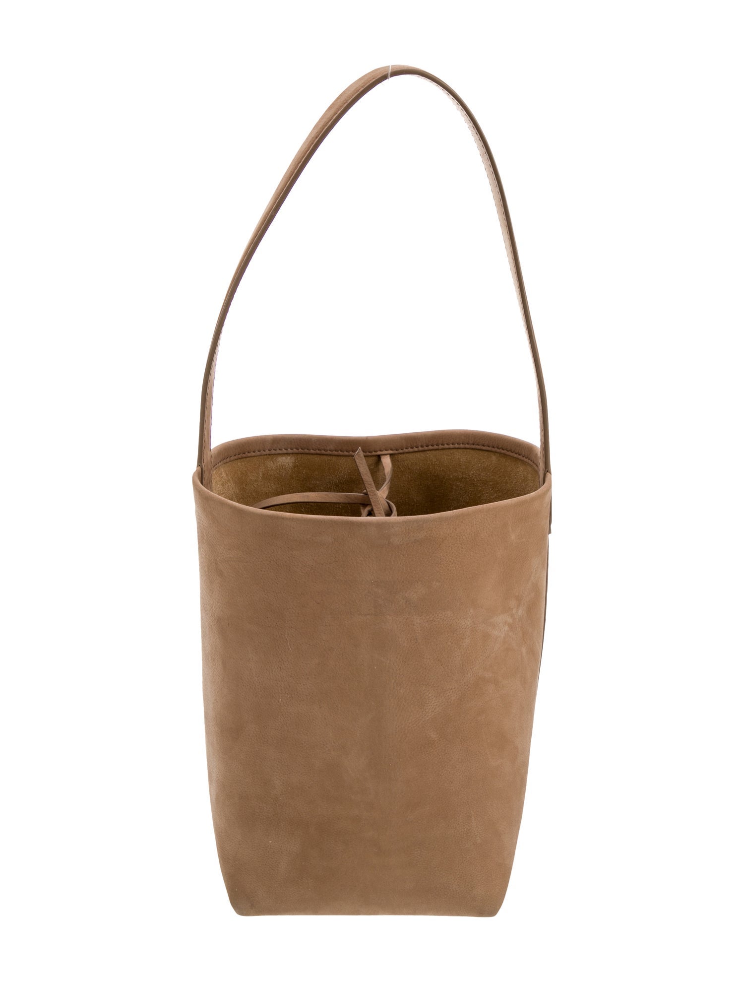 The Row Suede Bucket Bag