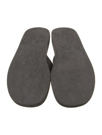 The Row Ginza Leather Flip Flops