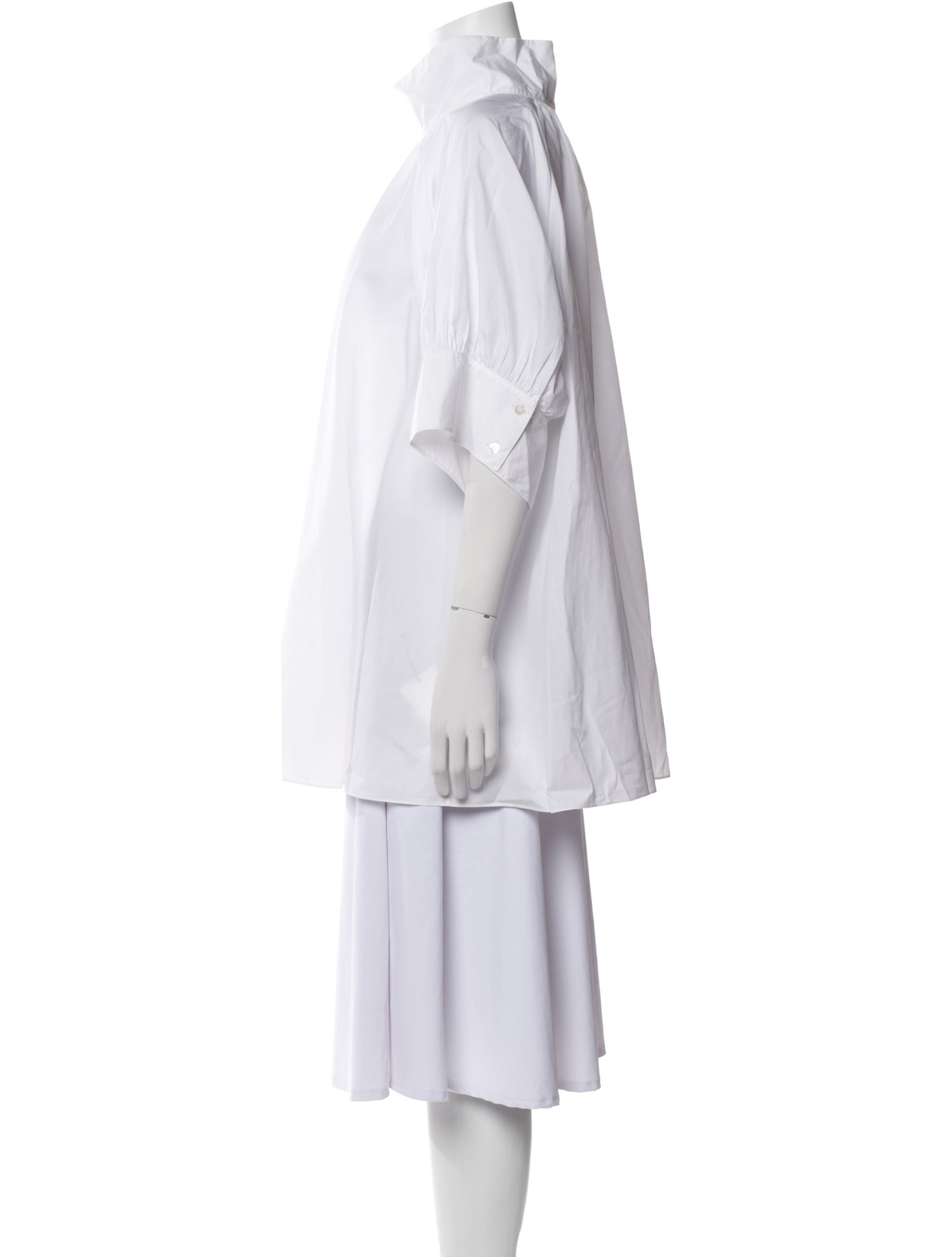 The Row Mock Neck Short Sleeve Tunic