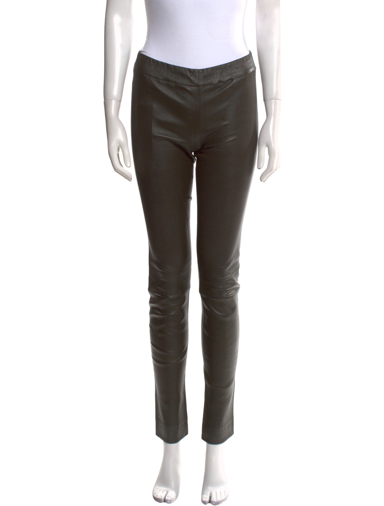 The Row Leather Skinny Leg Pants
