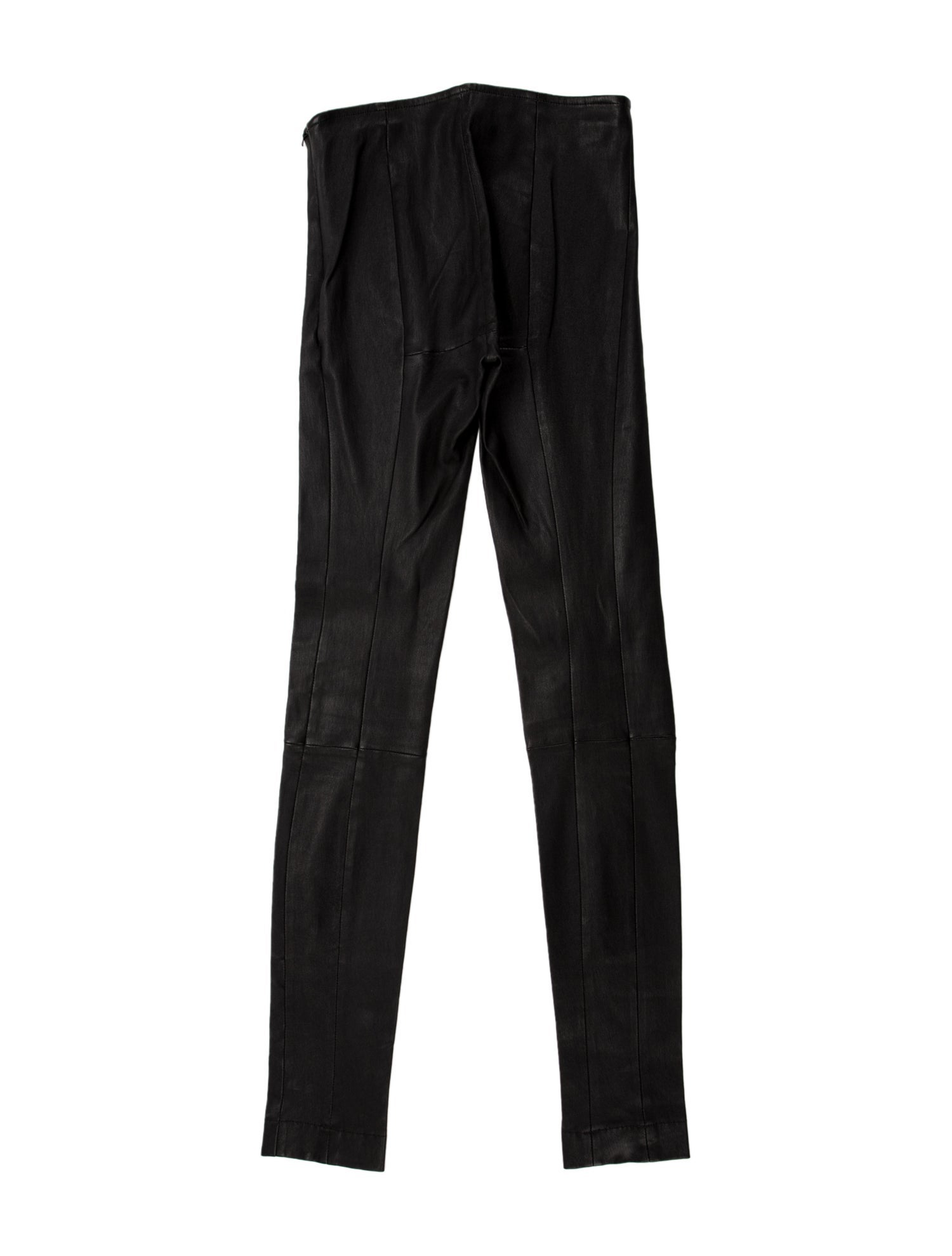 The Row Leather Skinny Leg Pants