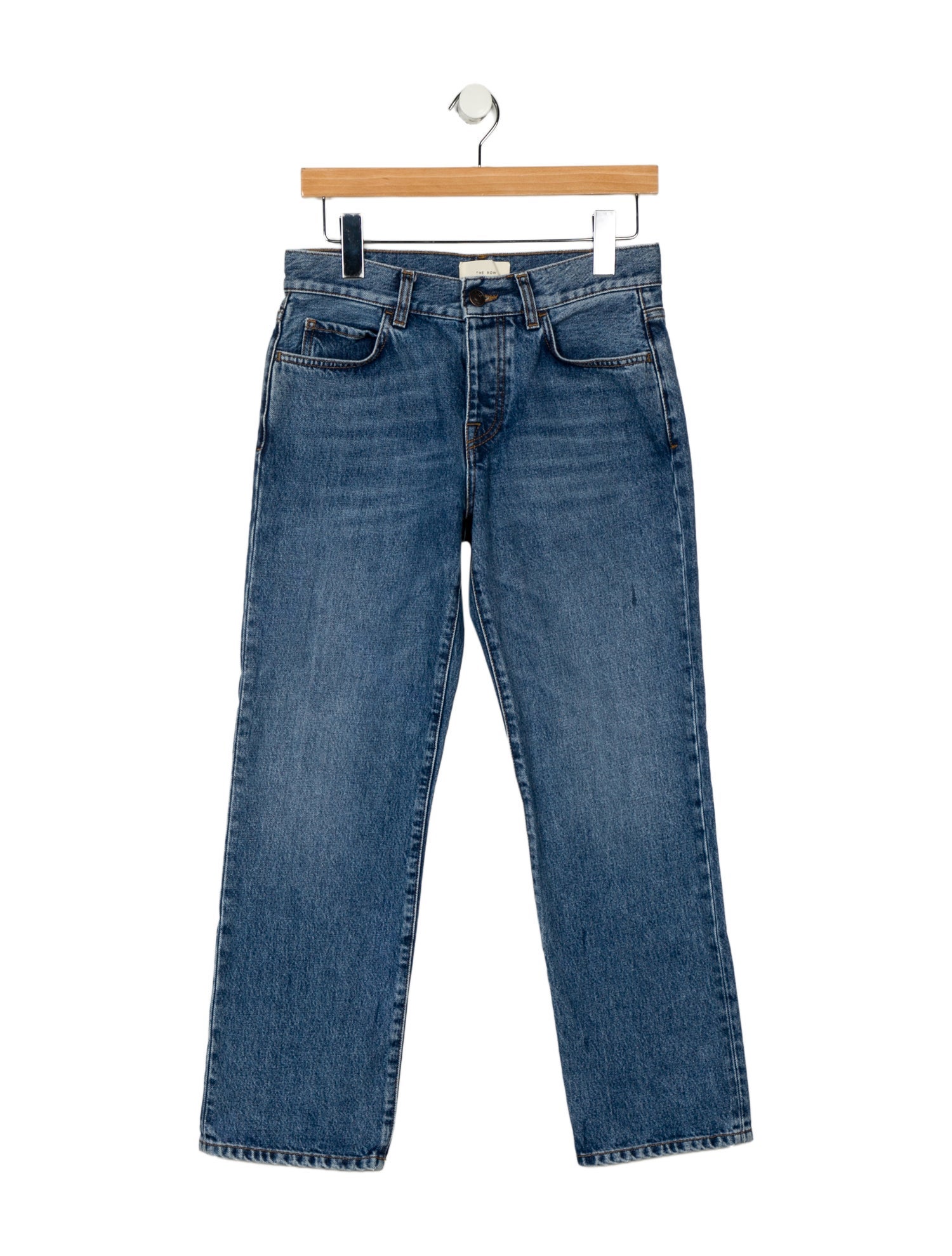 The Row Mid-Rise Straight Leg Jeans