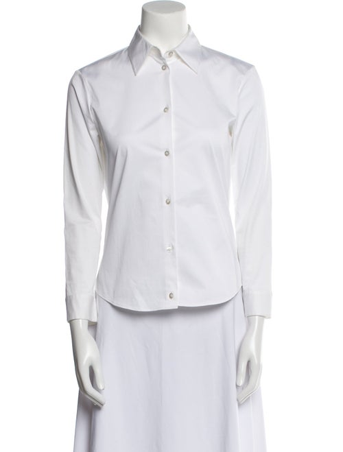 The Row Three-Quarter Sleeve Button-Up Top