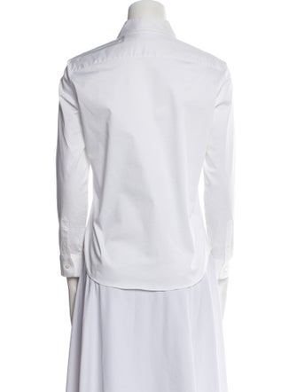 The Row Three-Quarter Sleeve Button-Up Top