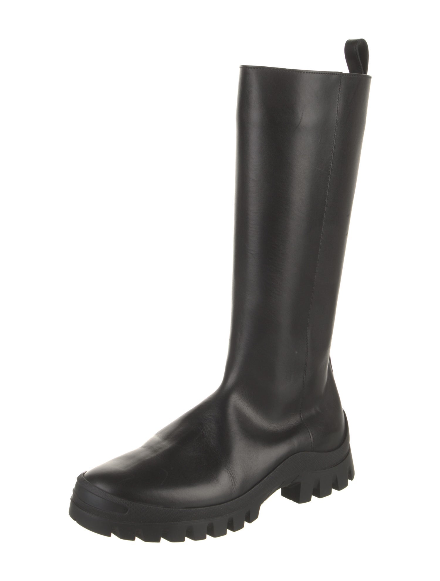 The Row Greta Leather Rain Boots