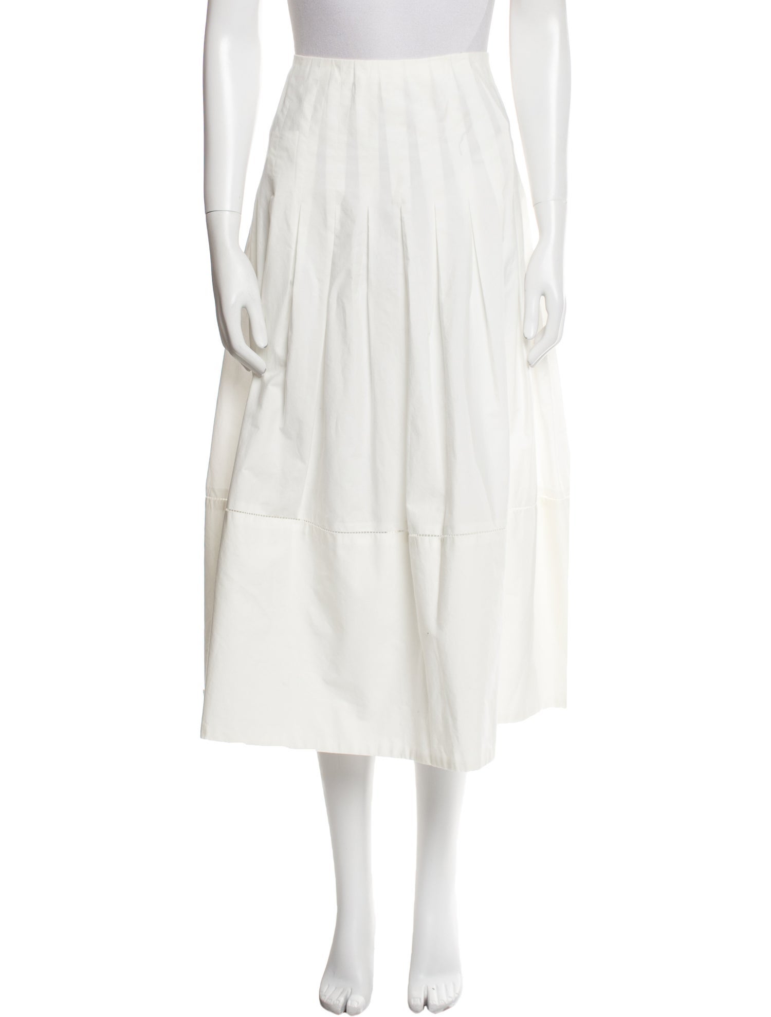 The Row Pleated Accents Midi Length Skirt