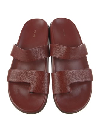 The Row Hugh Calfskin Slides