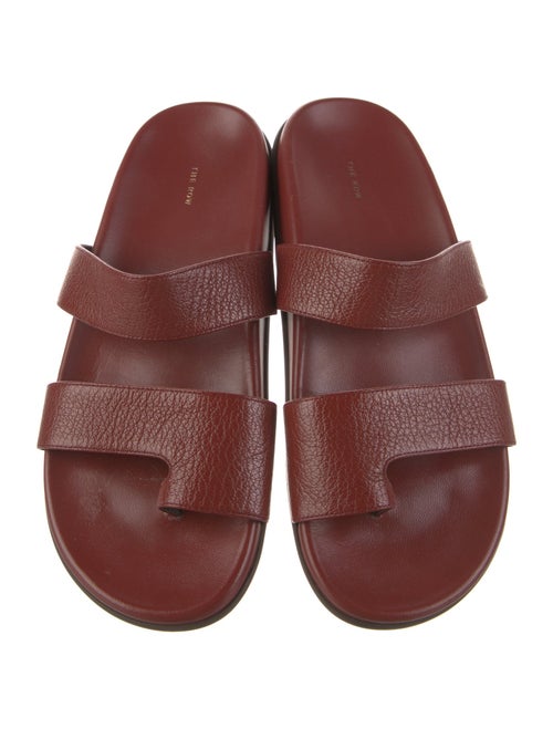 The Row Hugh Calfskin Slides