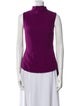 The Row Virgin Wool Mock Neck Top