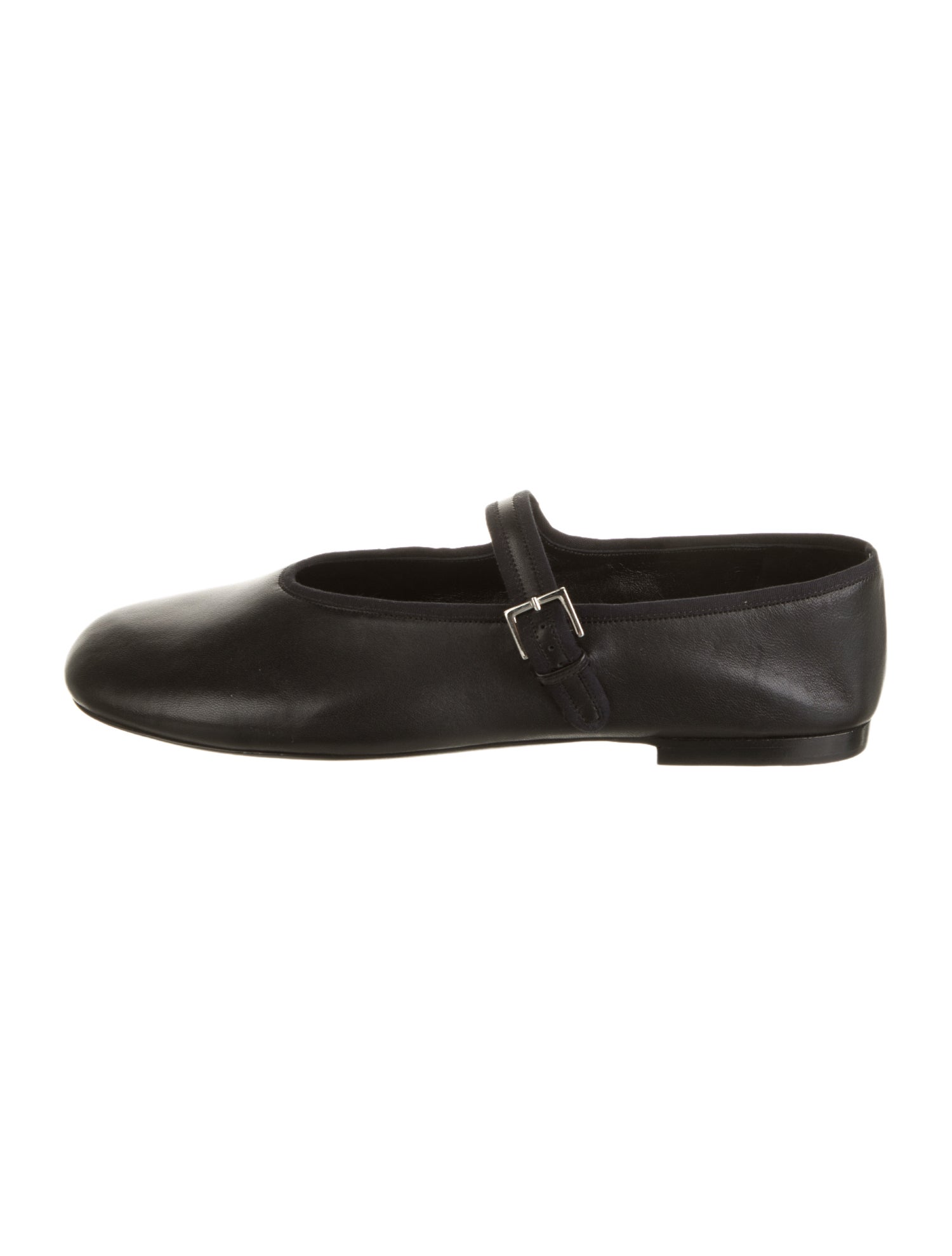 The Row Boheme Leather Mary Jane Flats