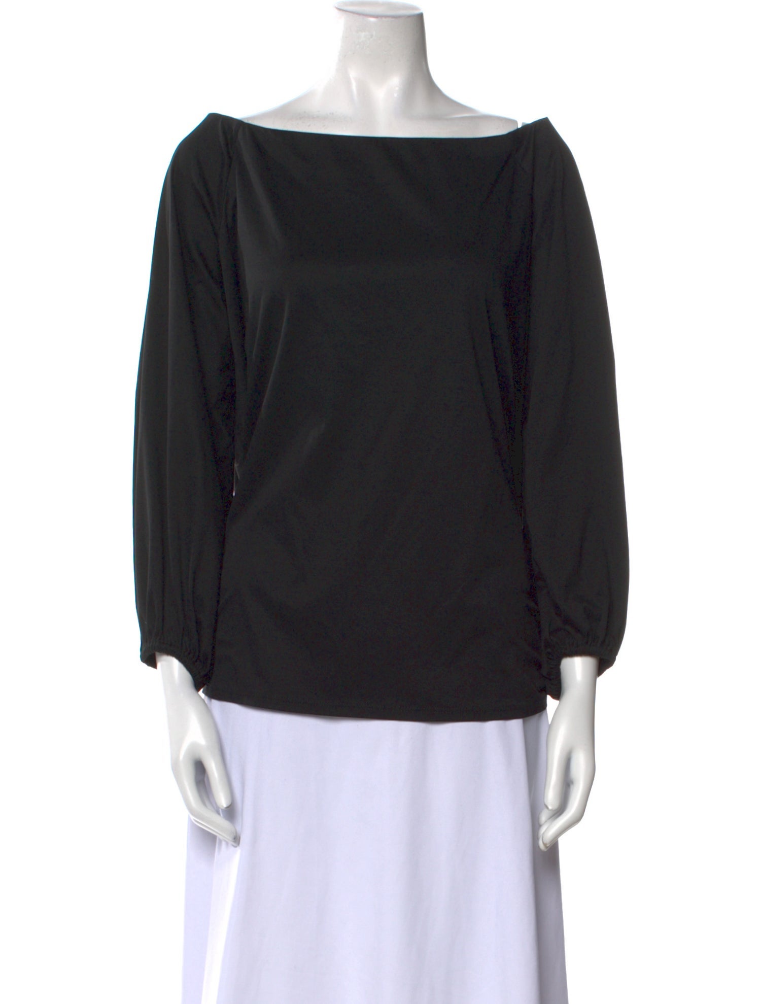 The Row Bateau Neckline Three-Quarter Sleeve Blouse