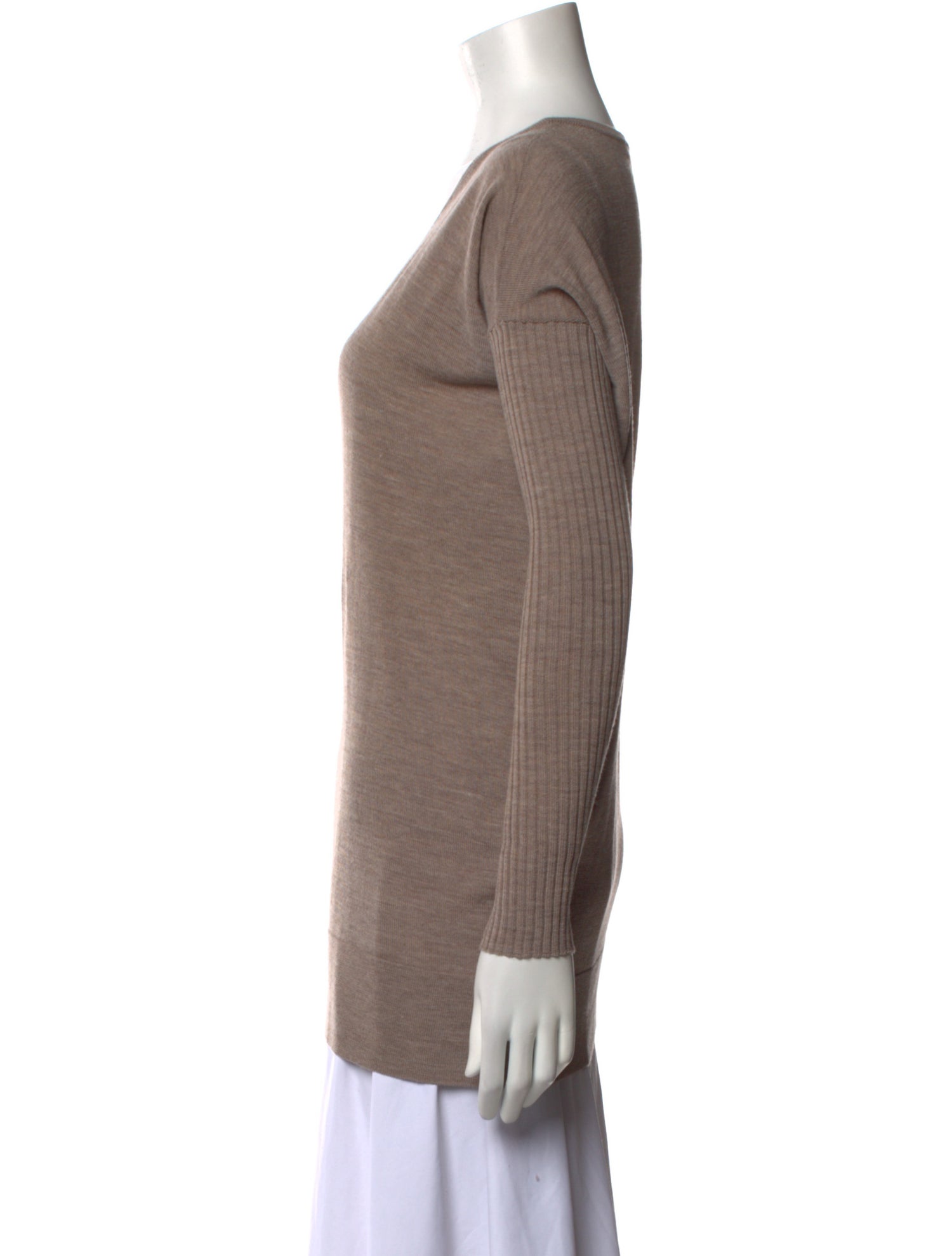 The Row Virgin Wool Scoop Neck Sweater