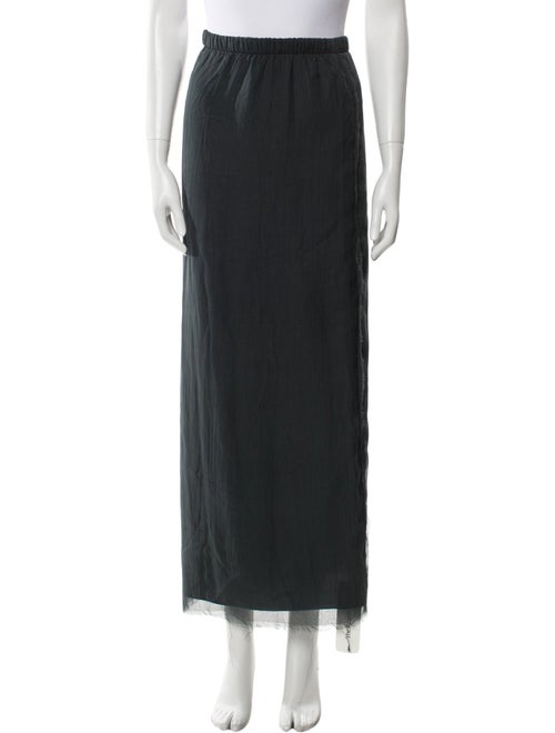 The Row Silk Long Skirt
