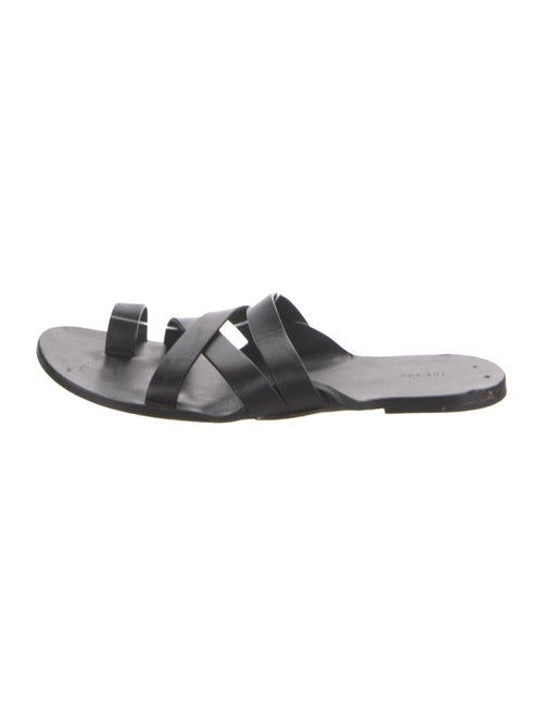 The Row Leather Slides