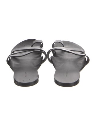 The Row Leather Slides